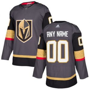 Barn NHL Vegas Golden Knights Tröjor Skräddarsydda  Hemma Grå Authentic