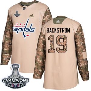 19 Nicklas Backstrom Camo Authentic Veterans Day 2017 Stanley Cup