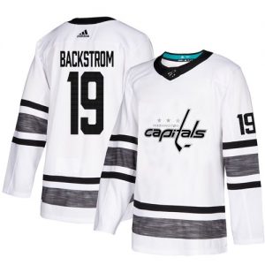 19 Nicklas Backstrom Vit 2019 All Star Game Parley Authentic