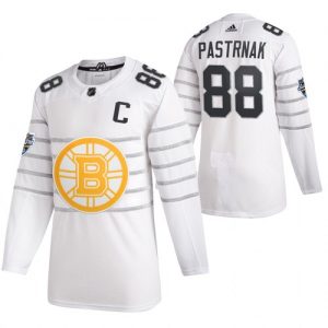 Män NHL 2020 All Star Boston Bruins Tröjor David Pastrnak Vit 1