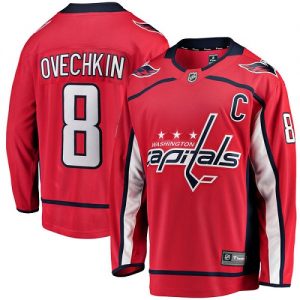Barn NHL Washington Capitals Tröjor 8 Alex Ovechkin Breakaway Röd Fanatics Branded Hemma