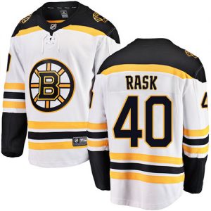 Barn NHL Boston Bruins Tröjor Tuukka Rask 40 Breakaway Vit Fanatics Branded Borta